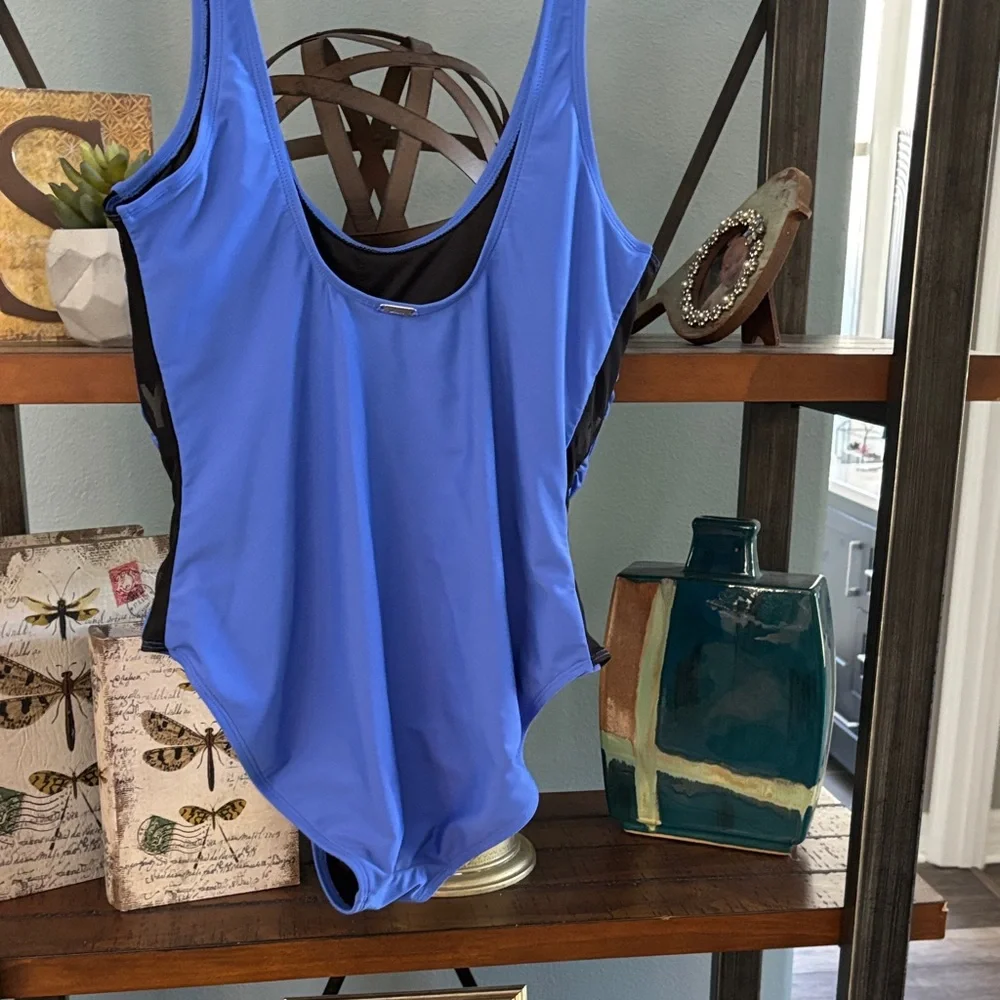 Dkny ladies swim nwot  cobalt blue - Picture 4 of 4